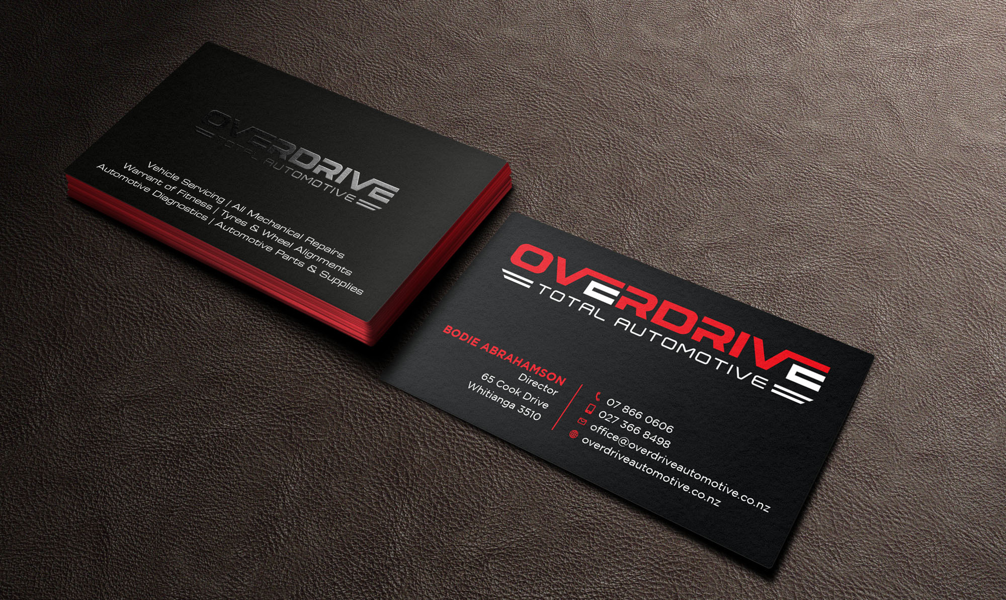Black Color business card 2