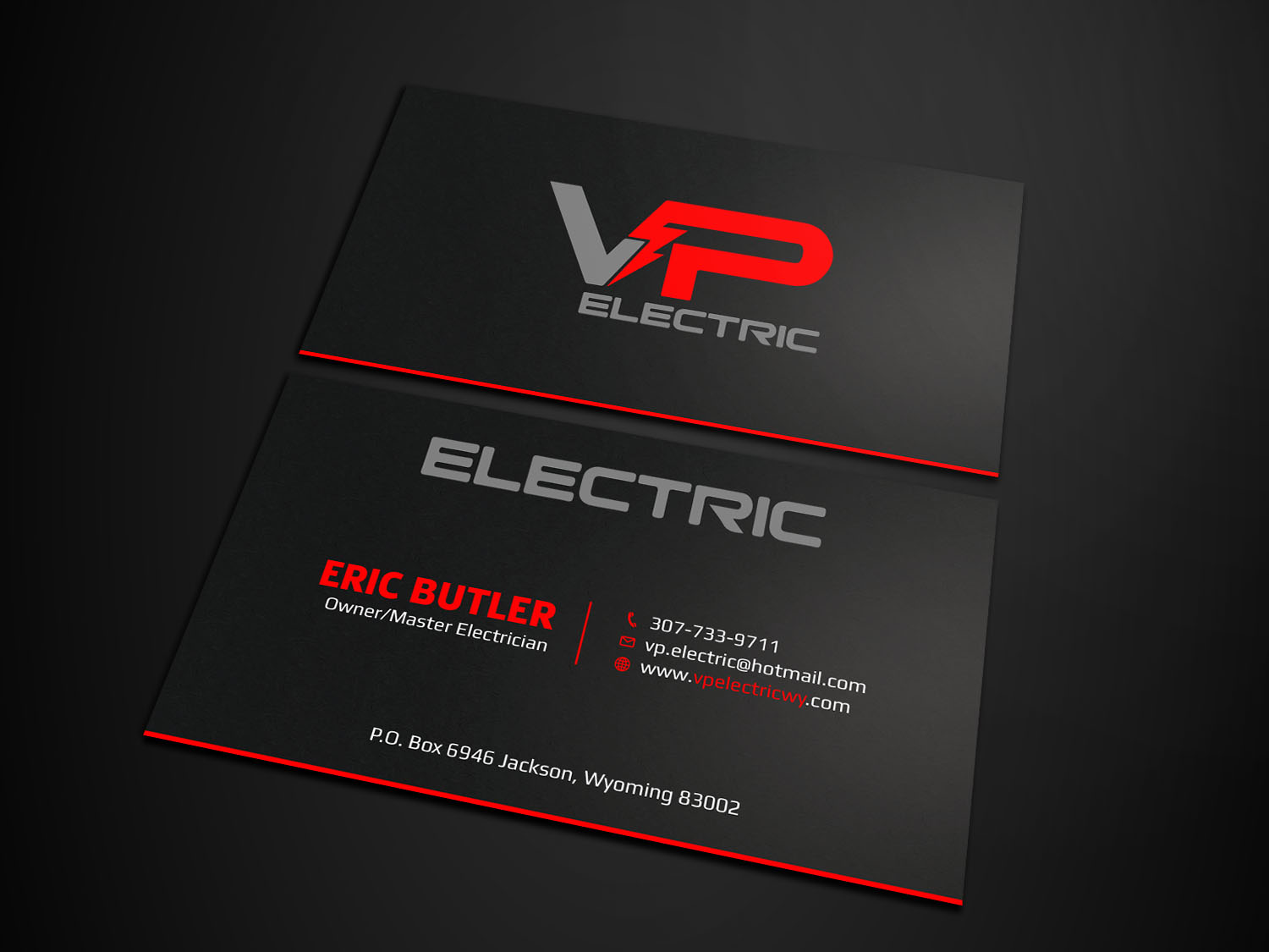 Black Color business card 4